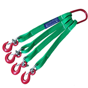 Polyester 4 leg flat lifting webbing sling