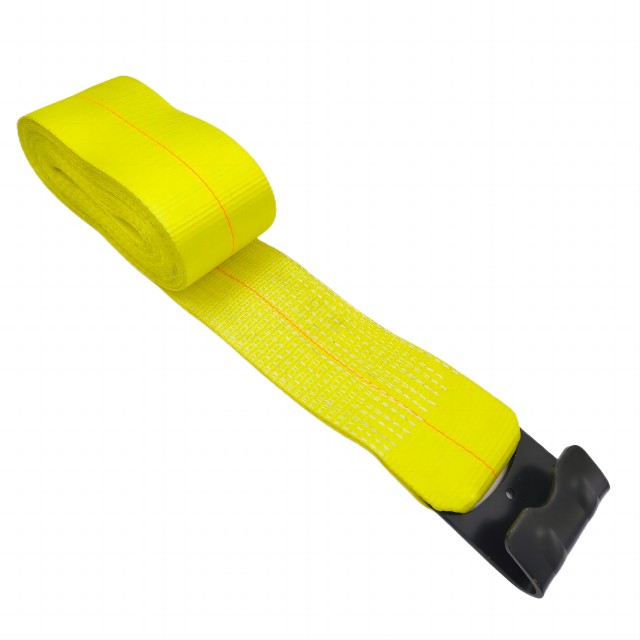 4 Inch Polyester Winch Strap with Flat Hook